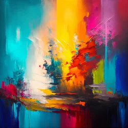 Abstract Art With Vibrant Colors Background
