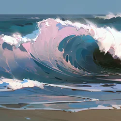 Ocean Beach Beautiful Waves and Water
