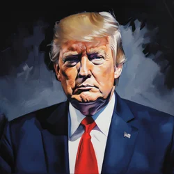Acrylic Donald Trump Politics Art