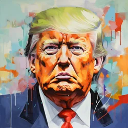 Donald Trump Canvas Oil Painting