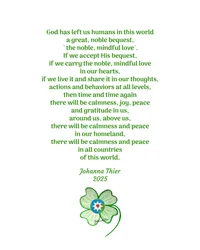 The Noble, Mindful Love Unites and Brings Peace in this World