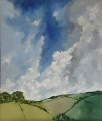 Landscape with Hills and Clouds