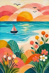 Sailing Dreams in the Evening Light