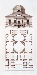 Plan and Elevation of Chiswick House