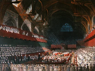 Trial of Lord Melville in Westminster Hall in April 1806