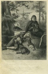 Barnaby and His Mother Waiting For the Coach