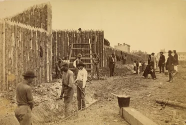 Stockade Built by General Haupt for Protection of Government Property, Orange & Alexandria R.R., Alexandria, Virginia