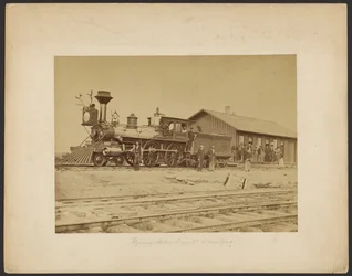 Wyoming Station Engine 23 on Main Track, Wyoming