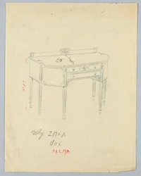 Design for Sideboard with Neo-Classical Vase Motifs