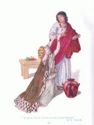 It was in vain he told her he was her husband (The Comedy of Errors)