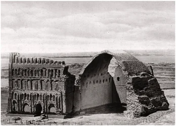 The Taq-i Kisra from the Air, Ctesiphon, Iraq
