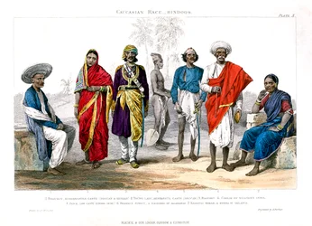 Caucasian Race, Hindus