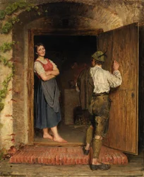 Drawing on Door, 1887