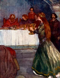 Rowena Came into the Room Carrying a Beautiful Golden Cup