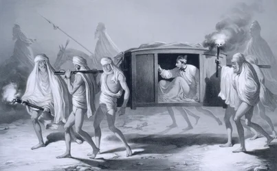 Indian-Style Post-Chaise in the Punjab between Loudiana and Amritsar, 1859