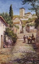 Granada, Street in the Old Quarter