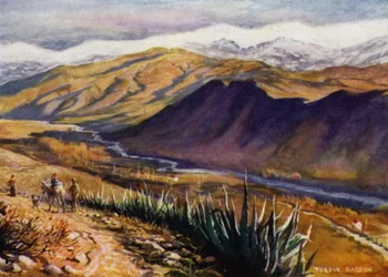 Granada, View of the Sierra Nevada and River Genil
