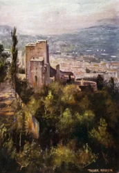 The Alhambra, The Vermillion Towers from the Ramparts