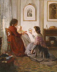 The Shattuck Family, with Grandmother, Mother and Baby