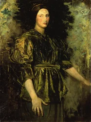 Woman in Green Velvet