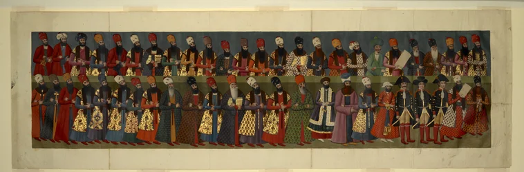 Detail from the Reduced Copy of the Great Mural by 