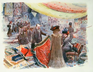 The Hall of a Department Store at the Place Clichy, Paris