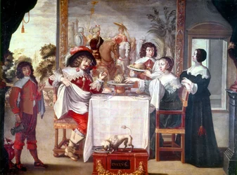 Meal Hour during the Reign of Louis XIII (1610-1643)
