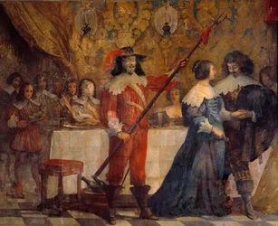 Scene of the life of Charles de Valois, Duke of Angouleme (1573-1650)