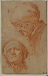 Two Studies of an Old Woman