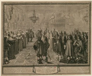 Ceremony observed at the marriage contract concluded at Fontainebleau in the presence of Their Majesties between Wladislaus IV, King of Poland and Sweden [...]