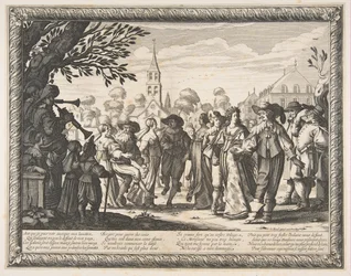 Dance on the Village Square, ca. 1633