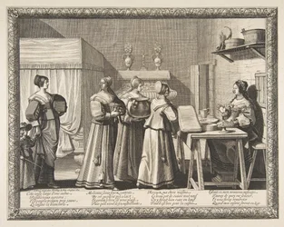 Presents Offered to the Bride, ca. 1633