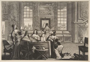 The Foolish Virgins Conversing