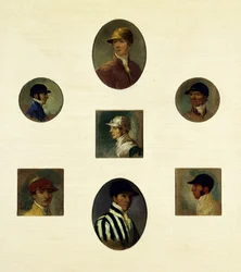 Studies of Jockeys, c.1830