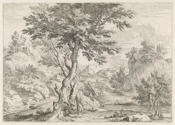 Hilly Landscape with Rocks