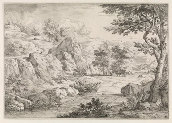 Hill Landscape with Pond