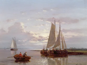 Boats on the River Scheldt
