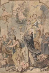 An Allegory of the Triumph over Heresy, with St. Dominic to the Fore