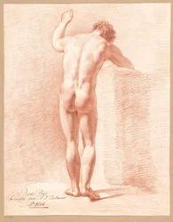 Standing Male Nude, Seen from the Back (3rd Prize 1808)