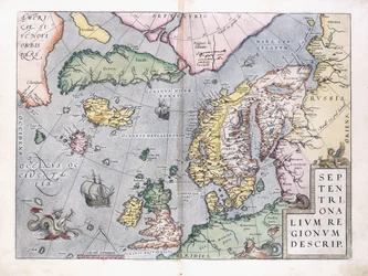 Double-page Map of Northern Europe