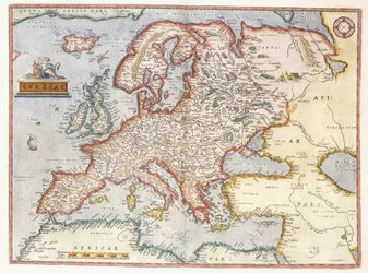 Map of Europe, 1587