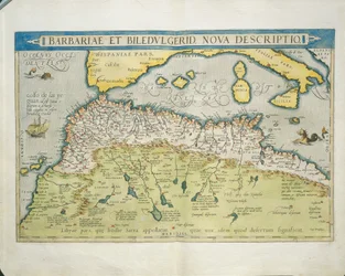 Map of Northern Africa, from Theatrum Orbis Terrarum