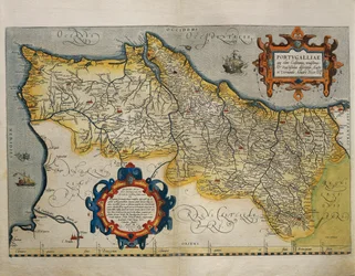 Map of Portugal, from Theatrum Orbis Terrarum