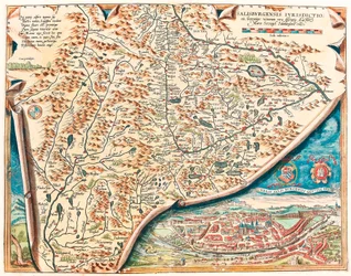 Geography map of Salzburg from 
