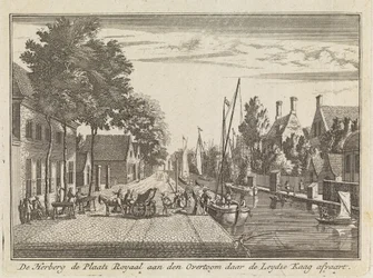 The Inn De Plaats Royael at the Overtoom, Where the Leydse Kaag Departs