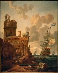 Dutch Ship before a Fortress