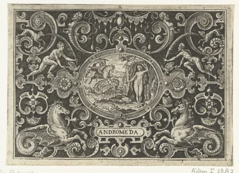 Cartouche: Perseus Rescues Andromeda (Andromeda)