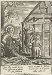 Christ Helping Joseph Build a House