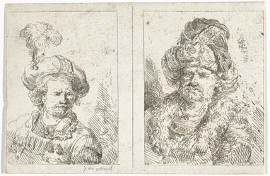 Two Male Busts