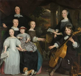 David Leeuw with His Family, Amsterdam Merchant